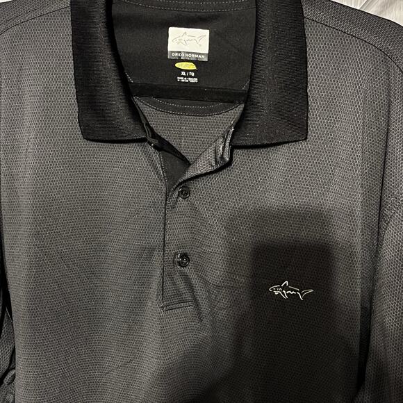 Golf Shirts Lot of 3 Extra Large Heat Gear Green Blue Stripe 2 Greg Norman - Picture 12 of 16